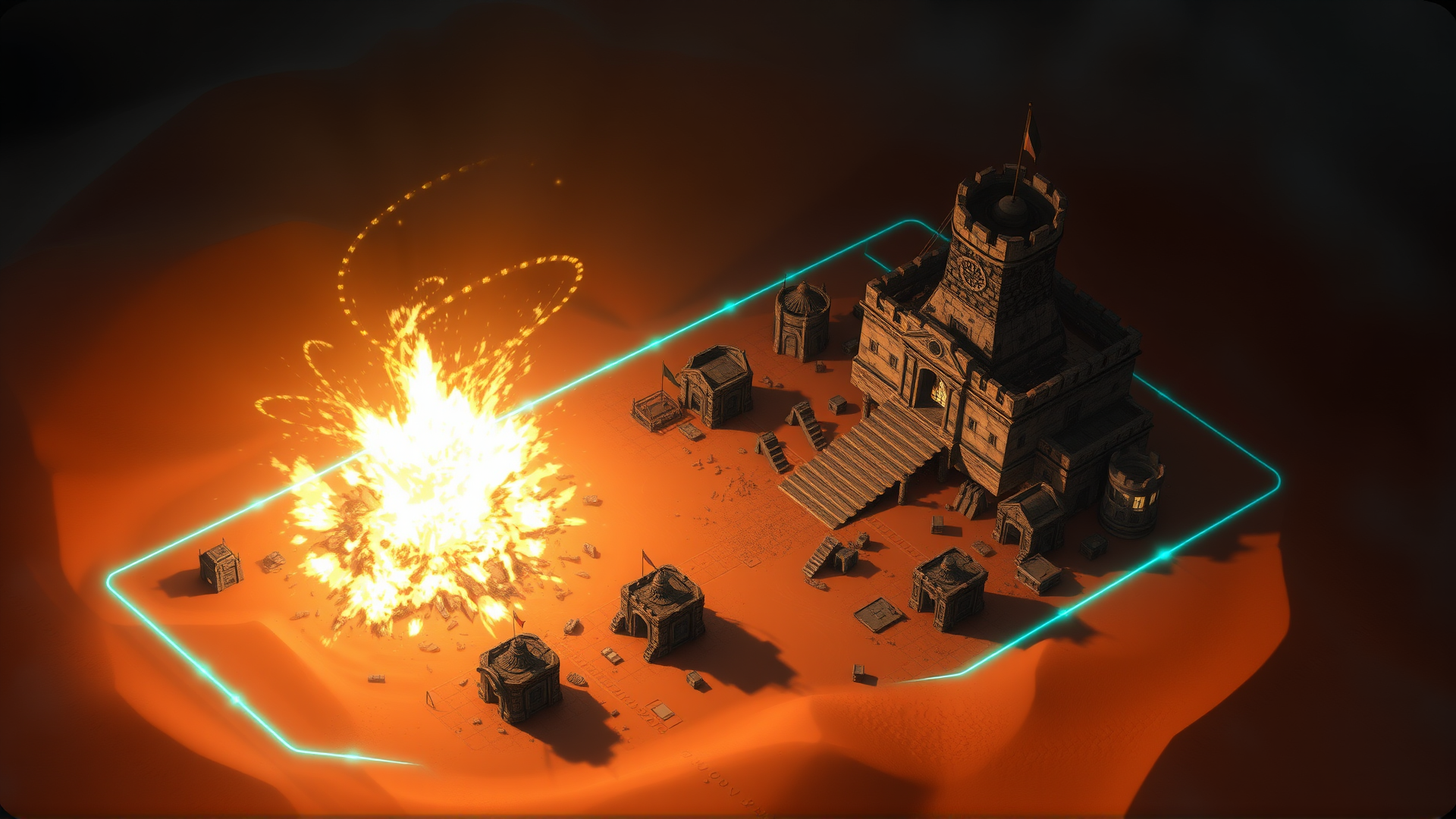 Town of FriginRain gameplay screenshot showing a player view of the world