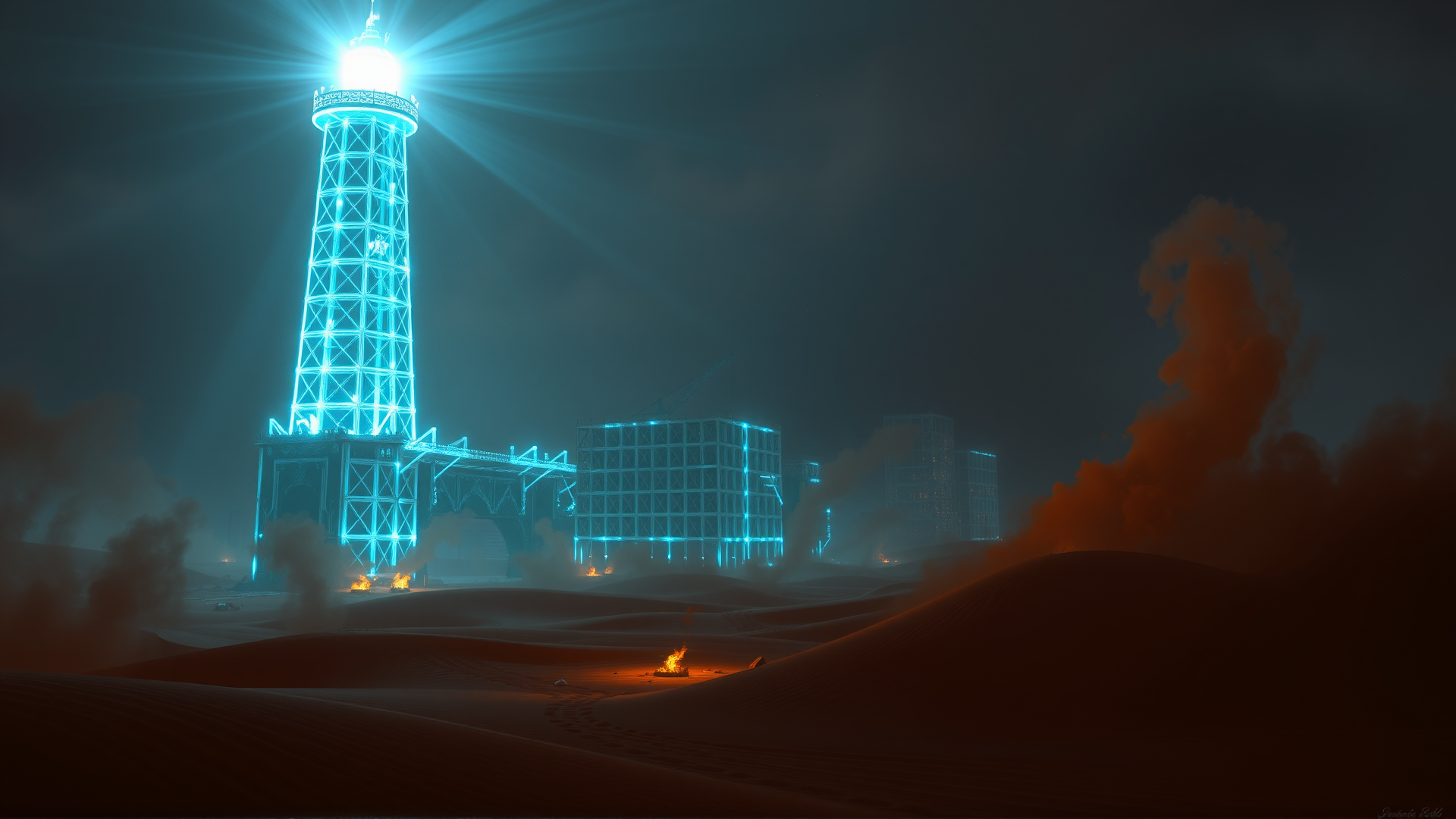 Town of FriginRain gameplay screenshot showing structures and terrain