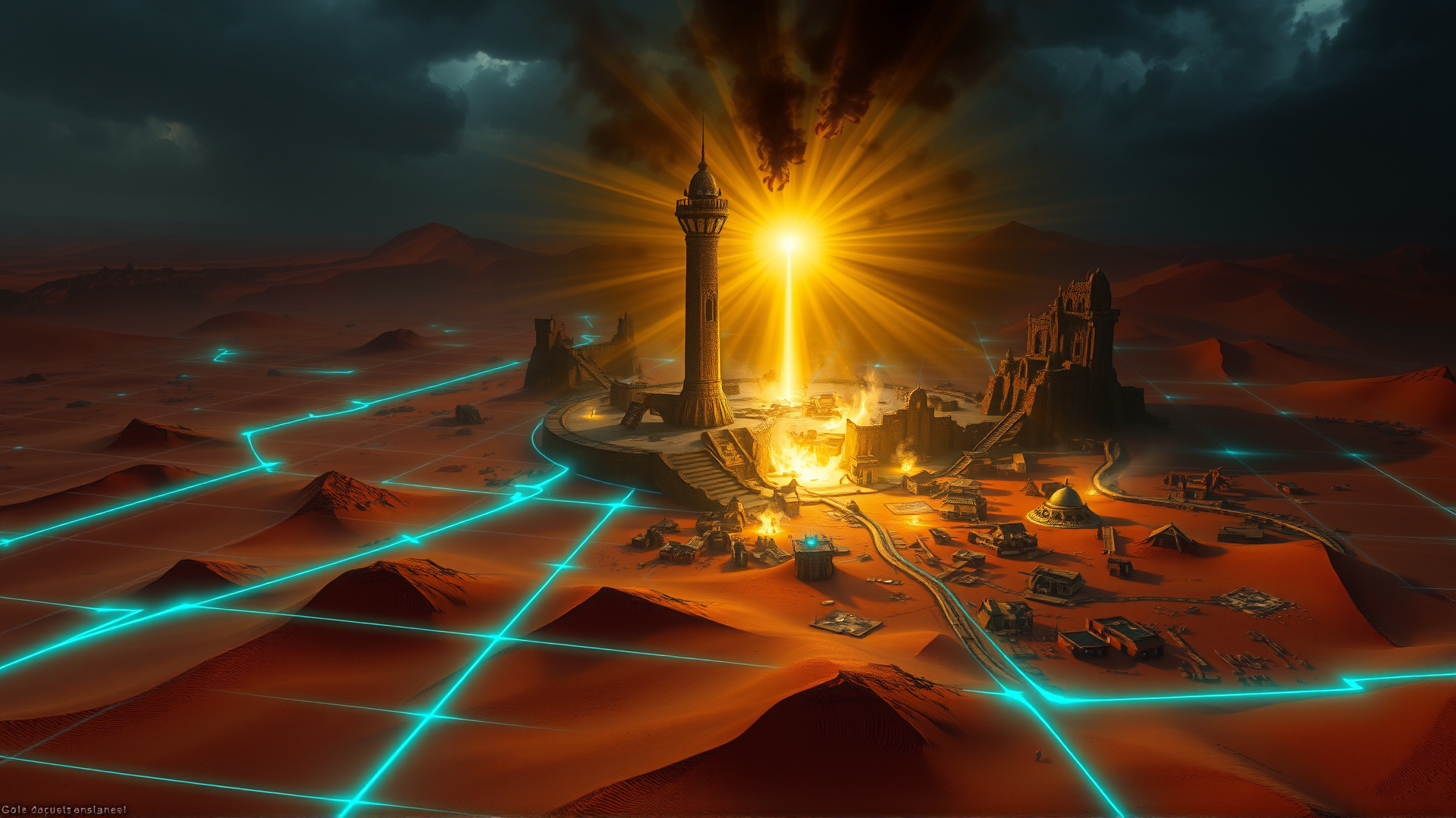 Town of FriginRain gameplay screenshot showing a wider environment view